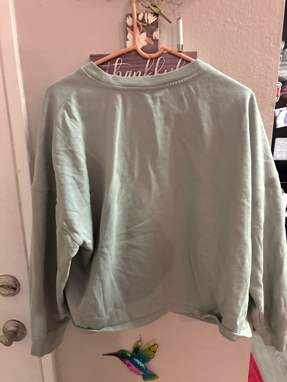 Calvin Klein Sage Green Crewneck Sweatshirt - Picture 3 of 3